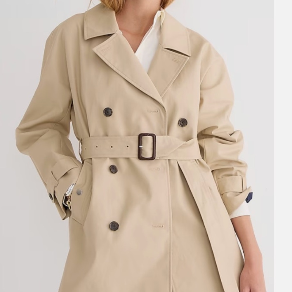 J. Crew Women's Short Trench Coat SZ S NWT